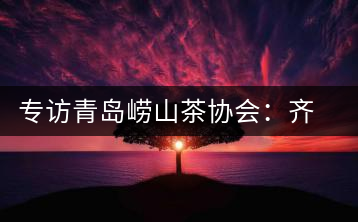 專訪青島嶗山茶協(xié)會:齊心協(xié)力共謀茶壇盛事