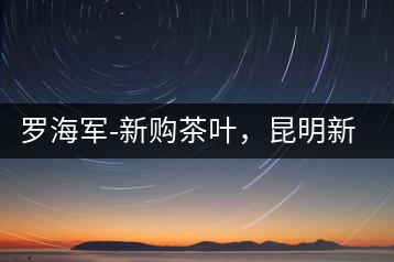 羅海軍-新購茶葉，昆明新購商貿(mào)有限公司總經(jīng)理