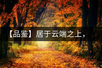 【品鑒】居于云端之上，把歲月“熟”透