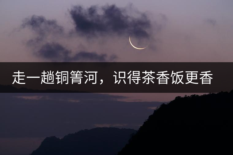 走一趟銅箐河，識得茶香飯更香走一趟銅箐河，識得茶香飯更香