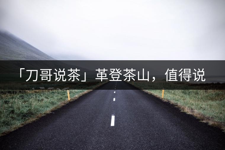 「刀哥說(shuō)茶」革登茶山，值得說(shuō)道的那些事