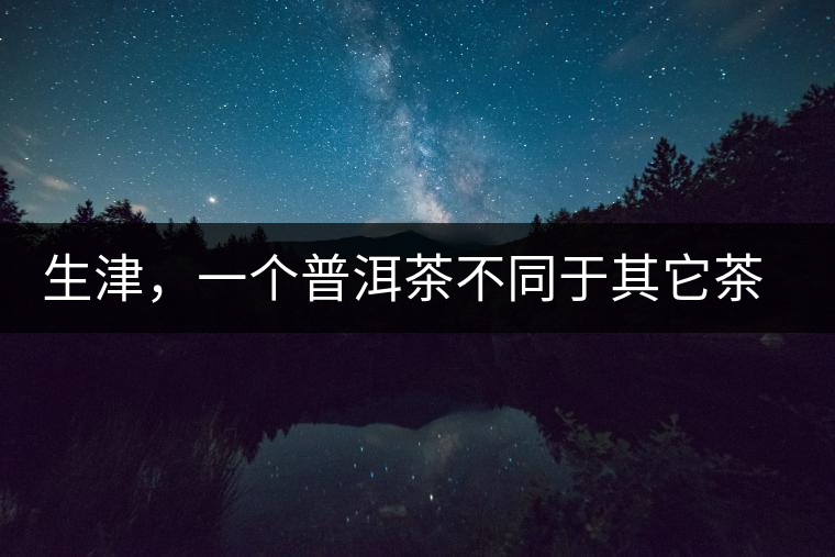 生津，一個普洱茶不同于其它茶類的品鑒指標
