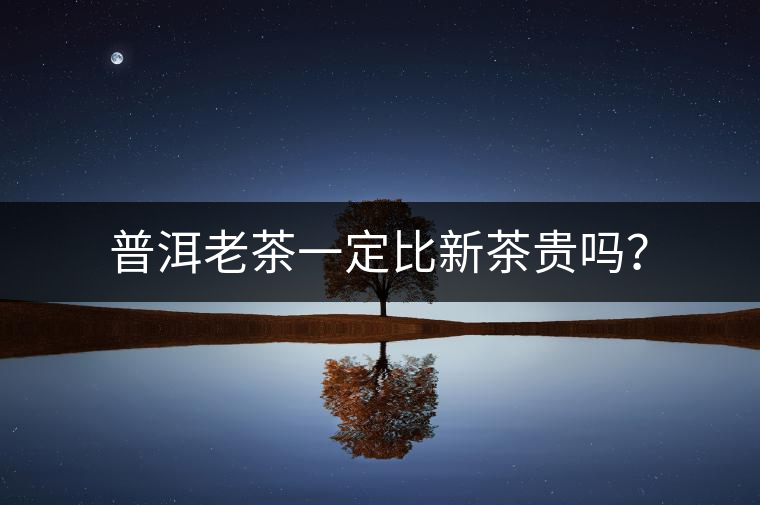 普洱老茶一定比新茶貴嗎？