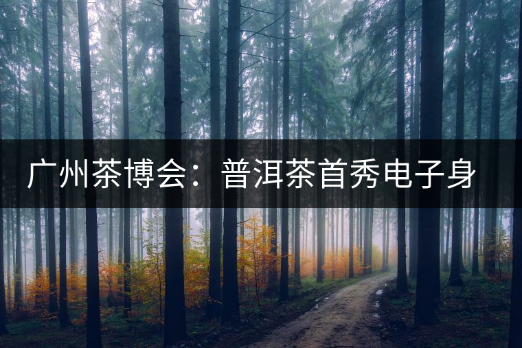 廣州茶博會：普洱茶首秀電子身份證