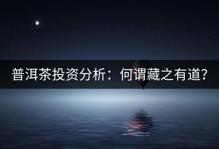 普洱茶投資分析：何謂藏之有道？