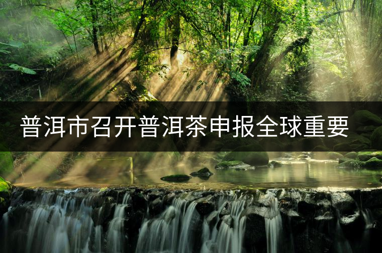 普洱市召開普洱茶申報全球重要農(nóng)業(yè)文化遺產(chǎn)工作領(lǐng)導(dǎo)小組會議