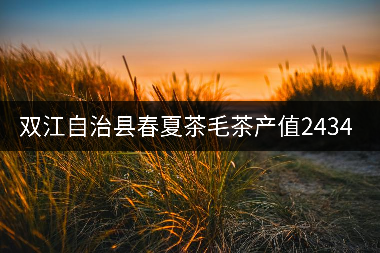 雙江自治縣春夏茶毛茶產(chǎn)值243465.12萬元，平均價穩(wěn)居全市版首