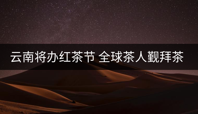 云南將辦紅茶節(jié) 全球茶人覲拜茶祖 云南將辦紅茶節(jié) 全球茶人覲拜茶祖