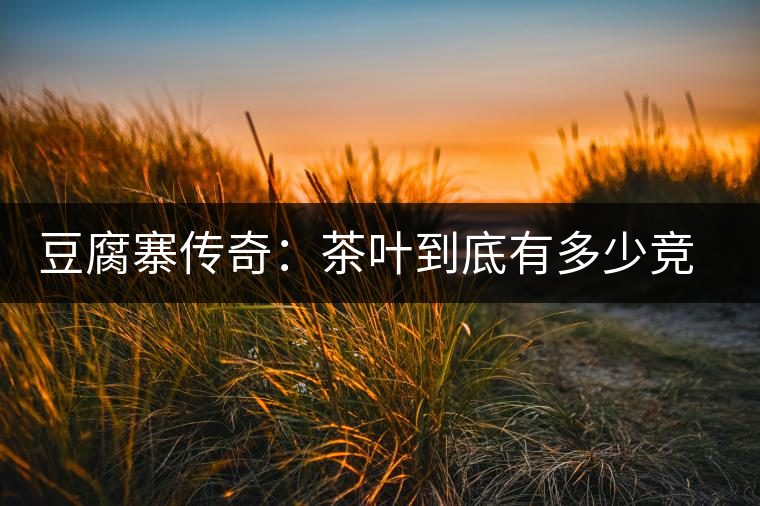 豆腐寨傳奇：茶葉到底有多少競(jìng)爭(zhēng)者？