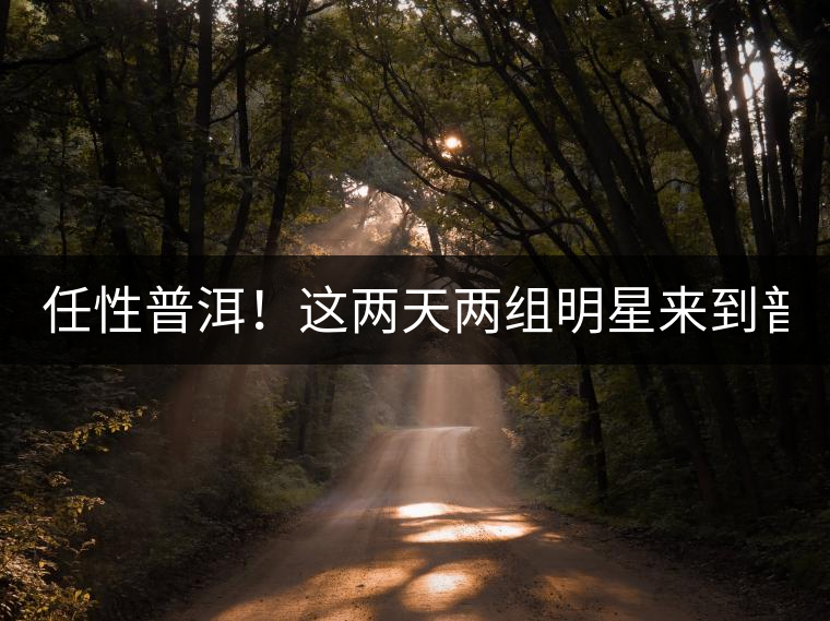 任性普洱！這兩天兩組明星來到普洱！