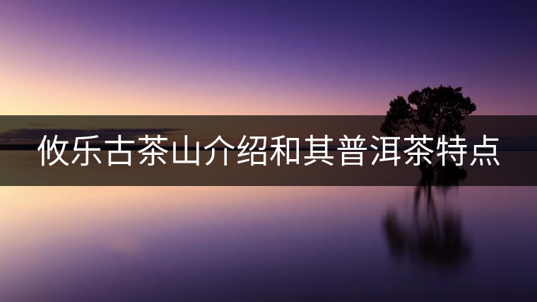 攸樂古茶山介紹和其普洱茶特點