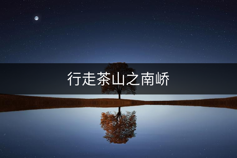 行走茶山之南嶠 行走茶山之南嶠