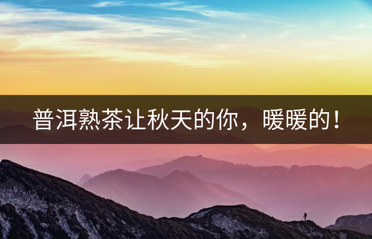 普洱熟茶讓秋天的你，暖暖的！