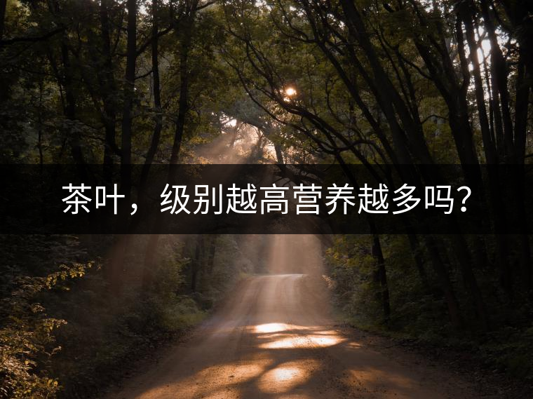 茶葉，級(jí)別越高營(yíng)養(yǎng)越多嗎？