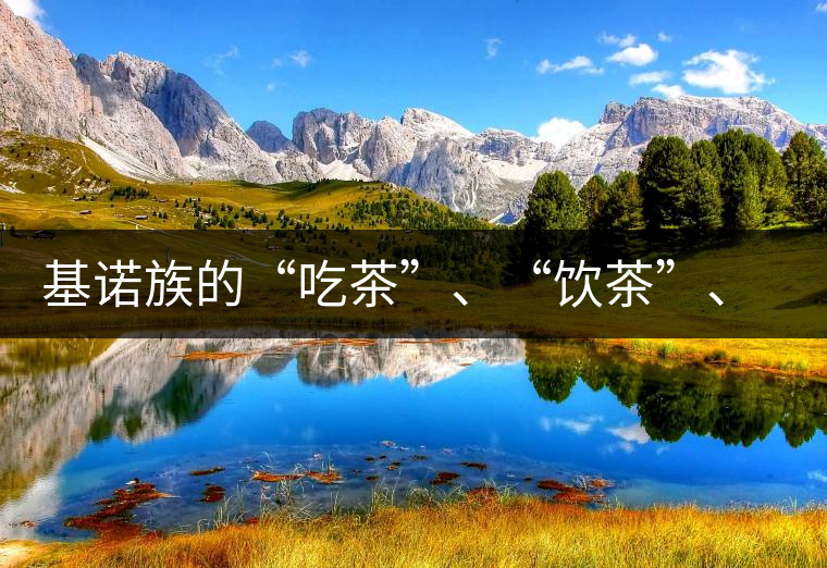 基諾族的“吃茶”、“飲茶”、“喝茶”與“敬茶”