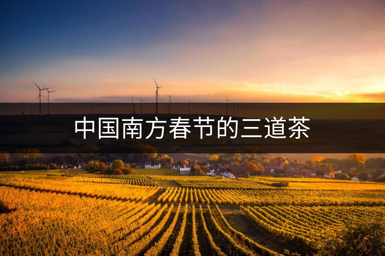 中國南方春節(jié)的三道茶 中國南方春節(jié)的三道茶