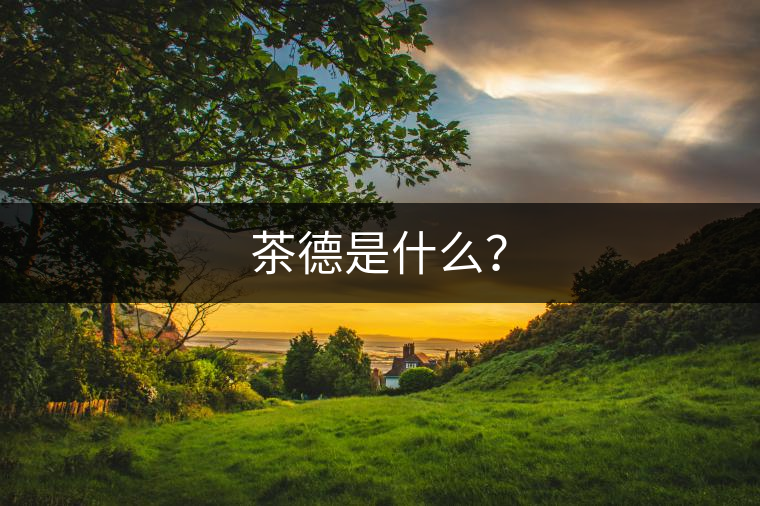 茶德是什么？