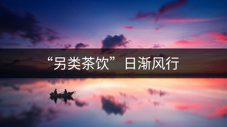 “另類茶飲”日漸風(fēng)行 “另類茶飲”日漸風(fēng)行