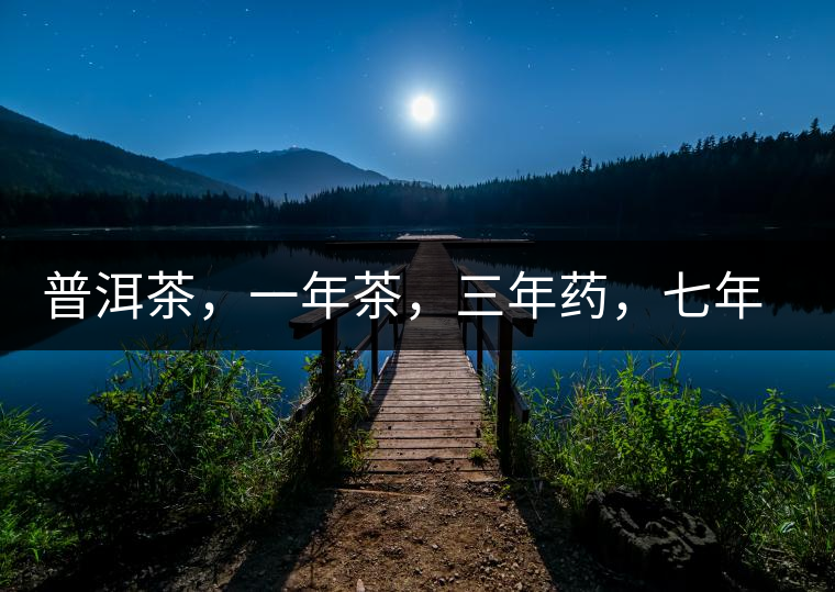 普洱茶，一年茶，三年藥，七年寶