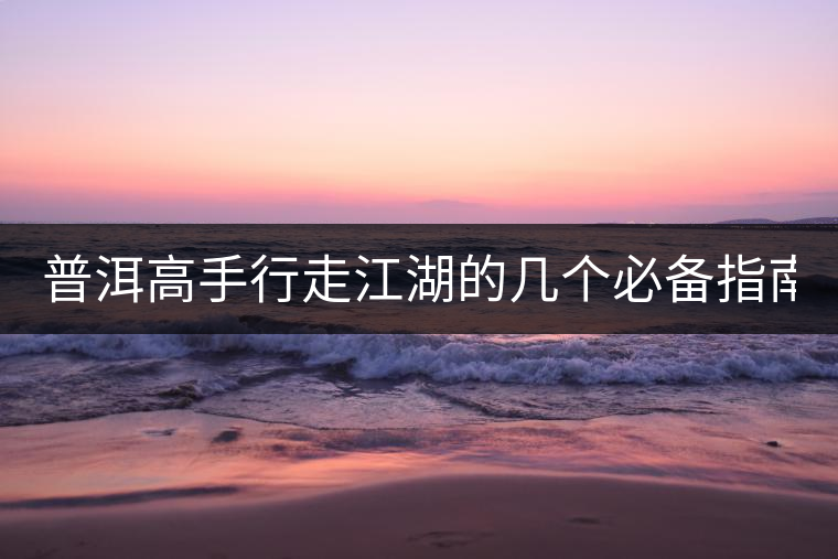 普洱高手行走江湖的幾個(gè)必備指南！