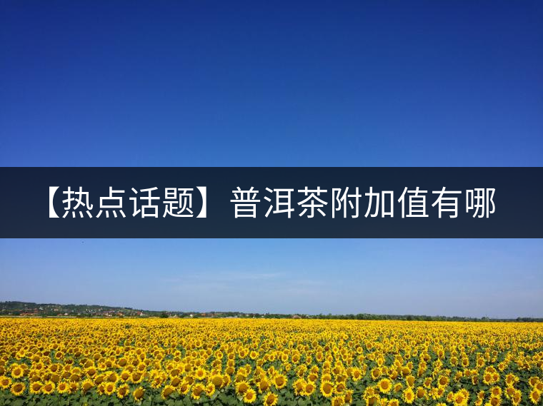 【熱點(diǎn)話題】普洱茶附加值有哪些？