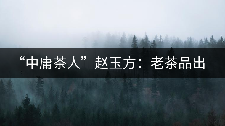 “中庸茶人”趙玉方:老茶品出新人生 “中庸茶人”趙玉方:老茶品出新人生
