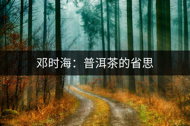 鄧時海:普洱茶的省思 鄧時海:普洱茶的省思