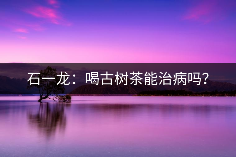 石一龍：喝古樹茶能治病嗎？