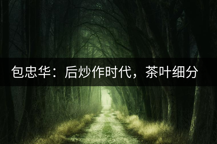 包忠華：后炒作時(shí)代，茶葉細(xì)分標(biāo)準(zhǔn)的倡導(dǎo)者