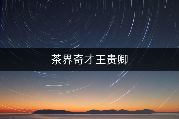 茶界奇才王貴卿