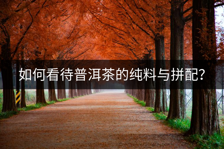 如何看待普洱茶的純料與拼配？