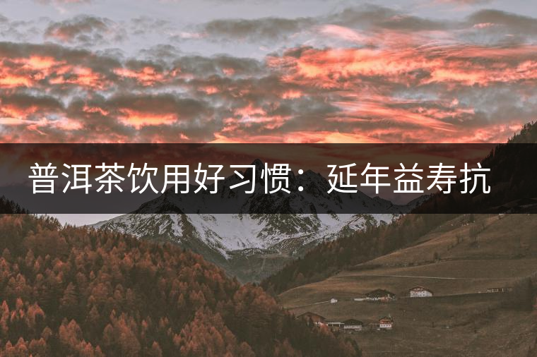 普洱茶飲用好習(xí)慣：延年益壽抗衰老宜飲茶