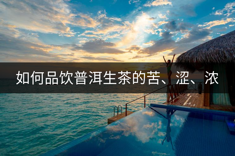 如何品飲普洱生茶的苦、澀、濃