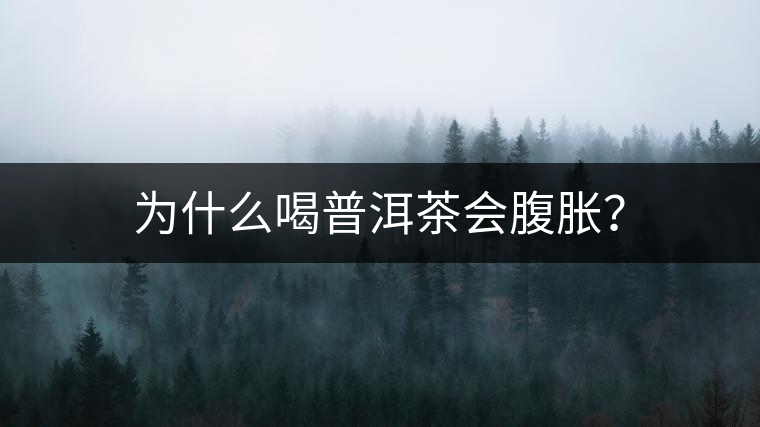 為什么喝普洱茶會(huì)腹脹？