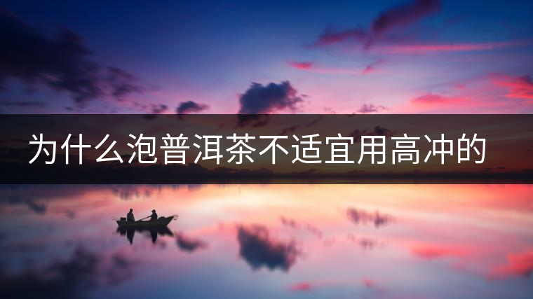 為什么泡普洱茶不適宜用高沖的方式，是有道理的