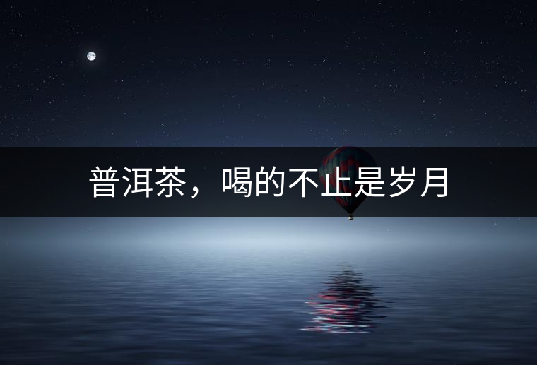 普洱茶，喝的不止是歲月