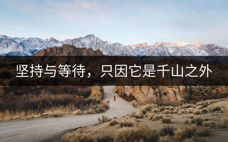堅(jiān)持與等待，只因它是千山之外