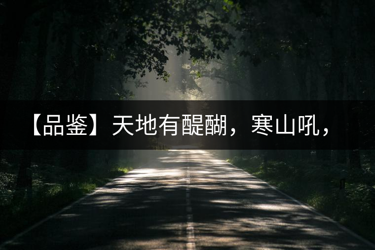 【品鑒】天地有醍醐，寒山吼，苦樂(lè)皆隨風(fēng)