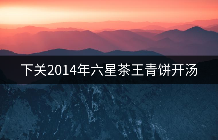 下關(guān)2014年六星茶王青餅開(kāi)湯 下關(guān)2014年六星茶王青餅開(kāi)湯