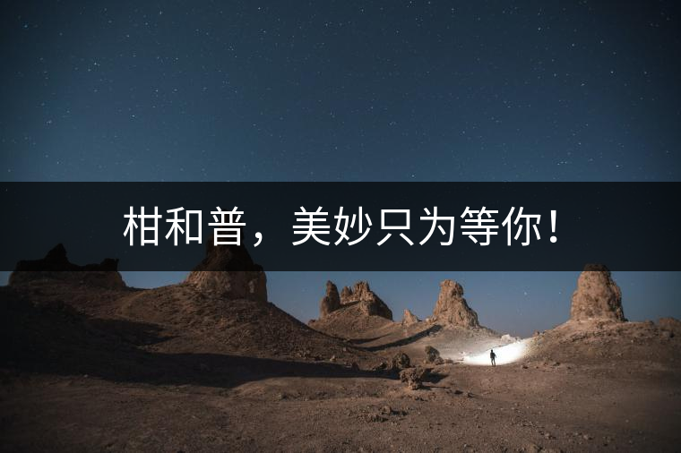 柑和普，美妙只為等你！