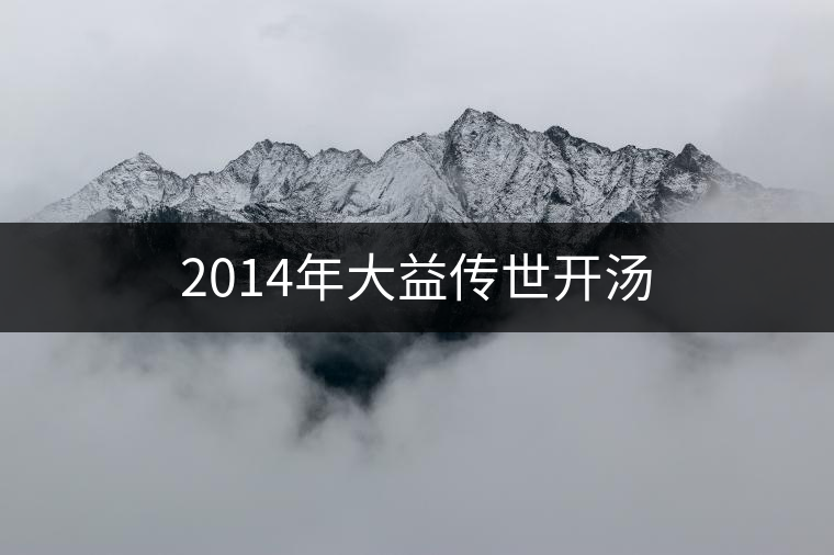 2014年大益?zhèn)魇篱_湯