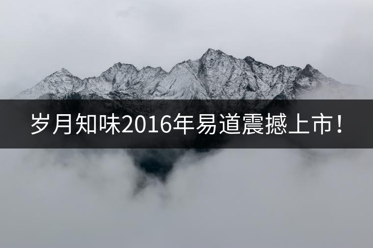 歲月知味2016年易道震撼上市！