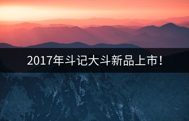 2017年斗記大斗新品上市！