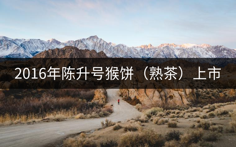 2016年陳升號(hào)猴餅（熟茶）上市