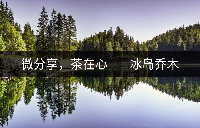 微分享，茶在心——冰島喬木