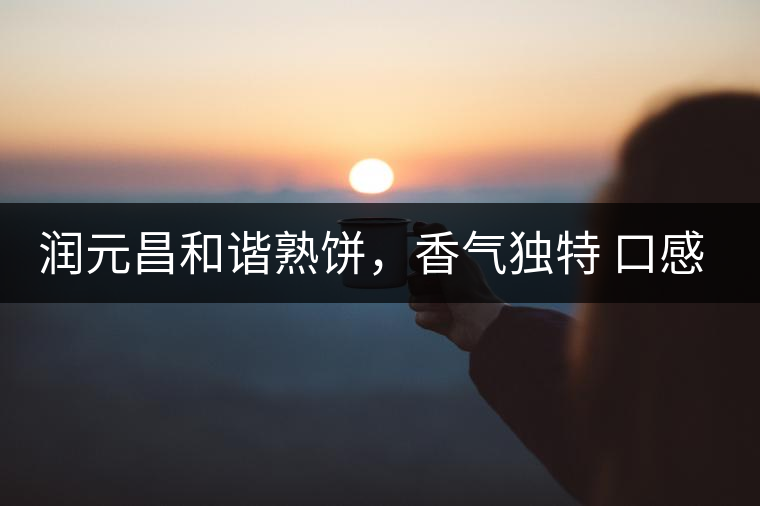 潤元昌和諧熟餅，香氣獨特 口感厚實