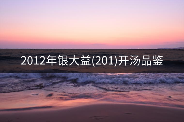 2012年銀大益(201)開(kāi)湯品鑒 2012年銀大益(201)開(kāi)湯品鑒