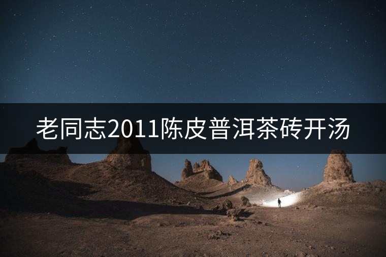 老同志2011陳皮普洱茶磚開(kāi)湯