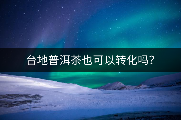 臺地普洱茶也可以轉(zhuǎn)化嗎？