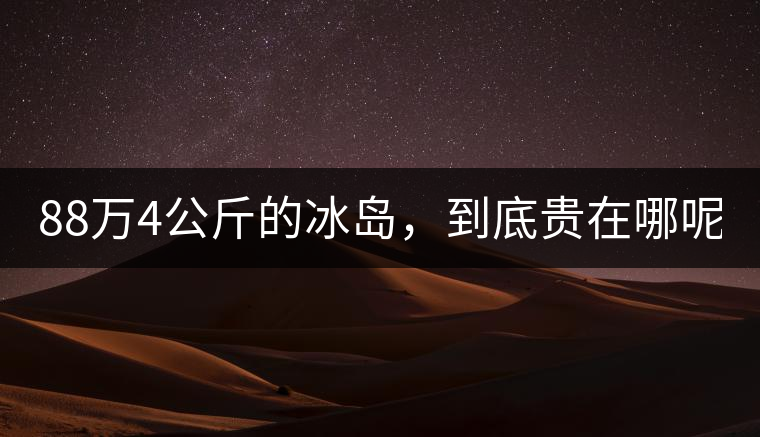 88萬4公斤的冰島，到底貴在哪呢？